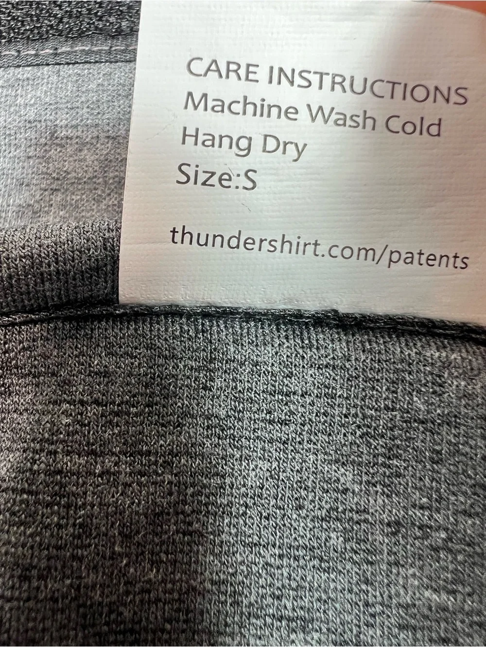 Thundershirt Stress Relief Jacket for Dogs Heather Charcoal Gray Size Small